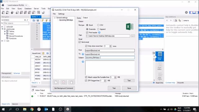 How to schedule a MySQL query and send the results by mail смотреть онлайн