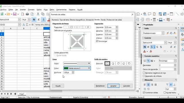 Curso Libre Office Calc. Cambiar el Formato de las Celdas. Vídeo 3. смотреть онлайн