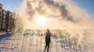 Кипяток на морозе Как сделать Фейерверк Горячая вода на морозе Fireworks