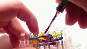 3d ЧЕРЕПАХА на станке МОНСТР ТЭИЛ из резинок Rainbow Loom, Радужки Rainbow Loom