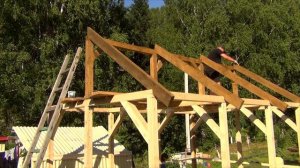 САМАЯ ПРОСТАЯ БЕСЕДКА 3х4 своими руками за 3 дня! Очень простая конструкция!