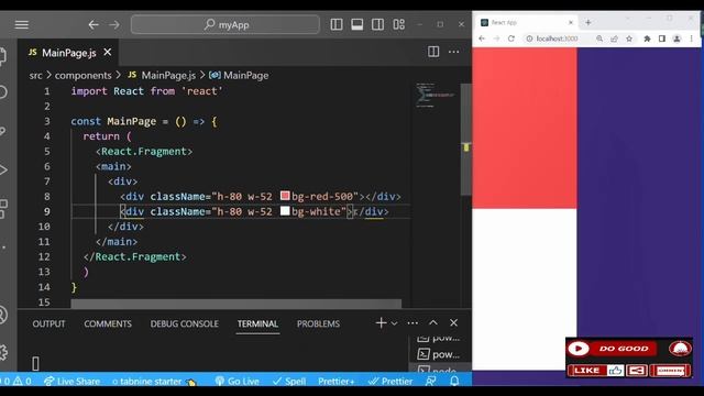 Background Div Shapes with React Hooks for beginners