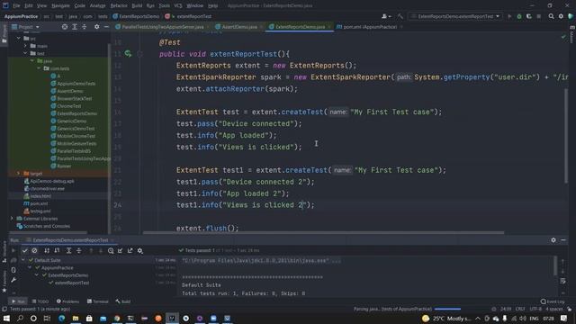 Part 8 - Additional Desired Capabilities in Appium , AssertJ and Extent Reports смотреть онлайн