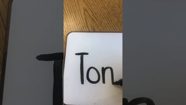 How to write the name Tony