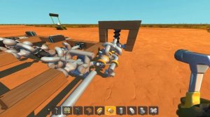 Собираю дифференциал на поршневом двигателе в Scrap Mechanic