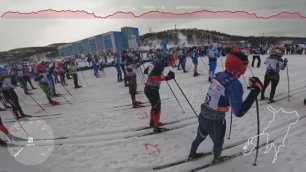 Мурманский марафон 2022 с GoPro в группе лидеров с Сергеем Устюговым