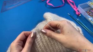 Снуд-труба со шнуровкой спицами