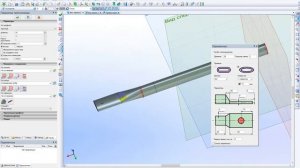 Труба сплющенная(фрагмент) в T-FLEX CAD