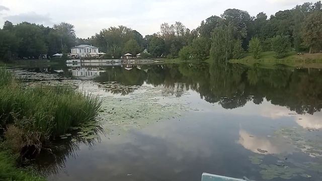 Картина маслом. Пленэр на природе летом. Завершение работы над картиной Усадьба Кузьминки. Пейзаж смотреть онлайн