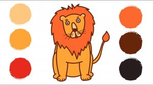 Как нарисовать ЛЬВА / Раскраска ЛЕВ / How to draw a LION / LION coloring Book / Краски раскраски