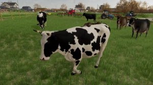 Заготовка корма для коров в Farming Simulator 22.