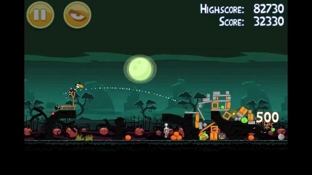 Angry Birds Seasons 2012 Halloween 1-6 Ham'o'ween 3 stars level walkthrough gameplay tutorial смотреть онлайн