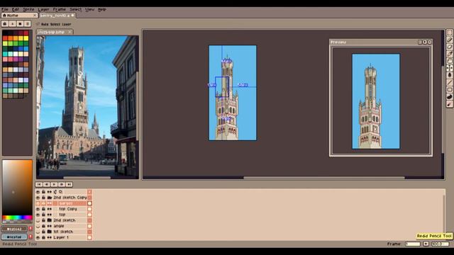 Belfry of Bruges - Pixel Art Timelapse смотреть онлайн