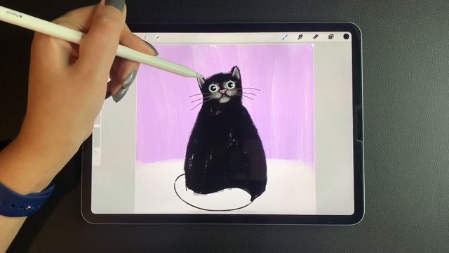 РИСУЮ на АЙПАДЕ ? | Как нарисовать КОШКУ | How to Draw a Kitten смотреть онлайн