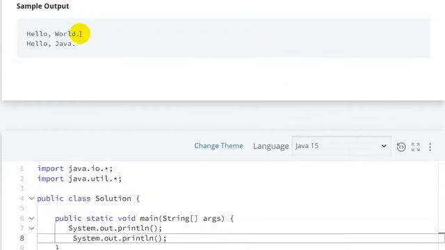 #1 Welcome to Java! hackerrank solution - java 15 | hackerrank java
