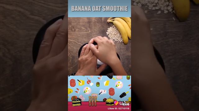 BANANA OAT SMOTHIE Yummy Juice and Delicious