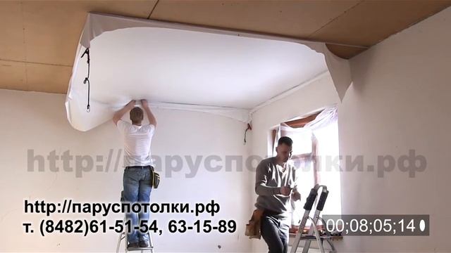 монтаж потолка холодный способ
