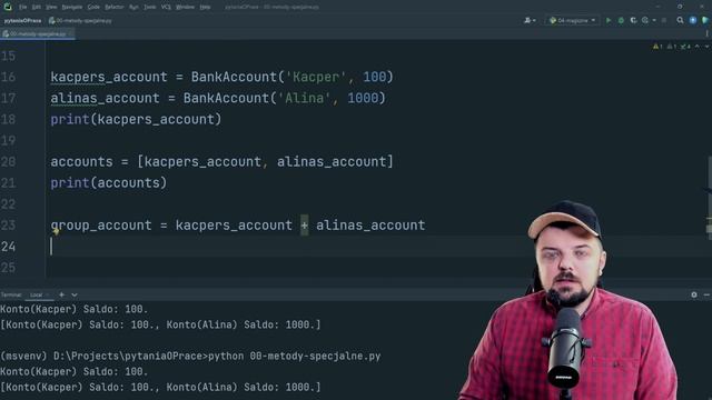 PROGRAMOWANIE OBIEKTOWE | METODY SPECJALNE W PYTHONIE смотреть онлайн