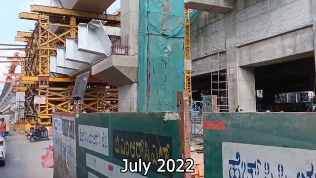 India's Tallest Metro Station - Jayadeva Interchange | Namma metro | Bengaluru metro смотреть онлайн