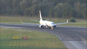 [HD] El Al Boeing 737-900 beautiful sunset landing at Zurich Airport - 15/07/2015