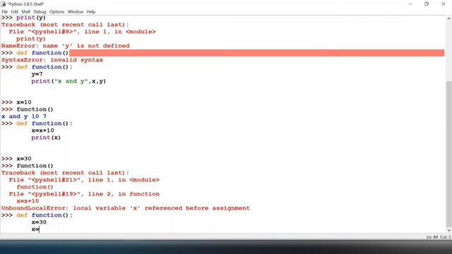 SCOPE OF VARIABLES IN PYTHON FOR BEGINNERS-Session 11