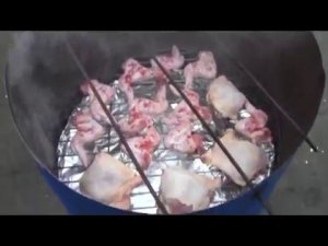 Копчение крылышек и бёдрышек куриных