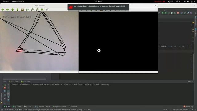 Laser Drawing - Shape Detecting - OpenCV , Python смотреть онлайн