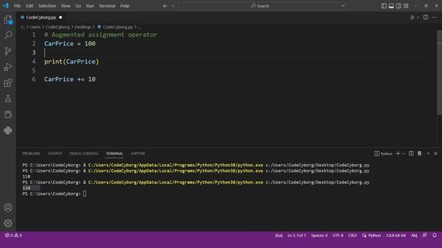 Python Tutorial For Beginners #6 - Augmented Assignment Operators