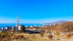 Сочи.Адлер.Спуск с горы на Медовой.5 декабря.