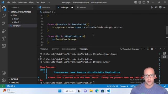 PowerShell Quick Tips : Errors смотреть онлайн