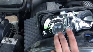 BMW E39 Замена лампочек Angel Eyes Depo фары.