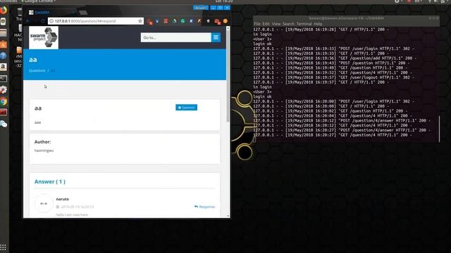 SWARM dashboard смотреть онлайн