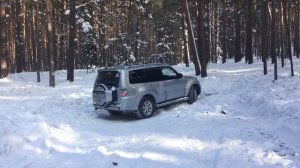 Проверка полного привода mitsubishi pajero, часть 1