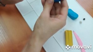 лепка Красивая птичка