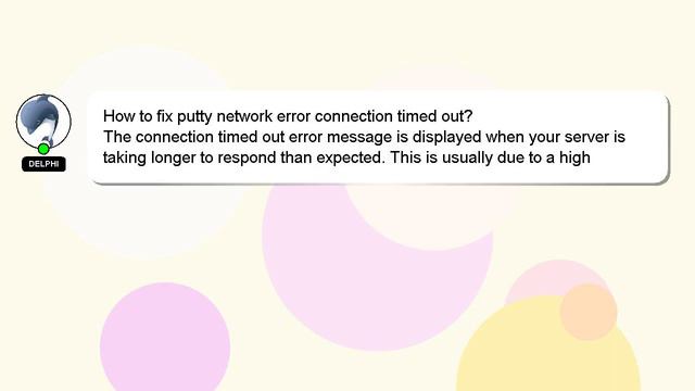 How to fix putty network error connection timed out? смотреть онлайн