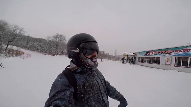 Горнолыжный курорт Степаново - обзор и отзыв. Лучшая горнолыжка МО - Степаново на GoPro