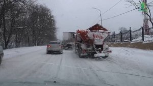 В Железноводске обильный снегопад, будьте внимательны и осторожны на дороге