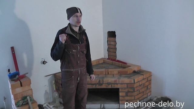 Строительство камина,подготовка проема под стеклянную дверцу. смотреть онлайн