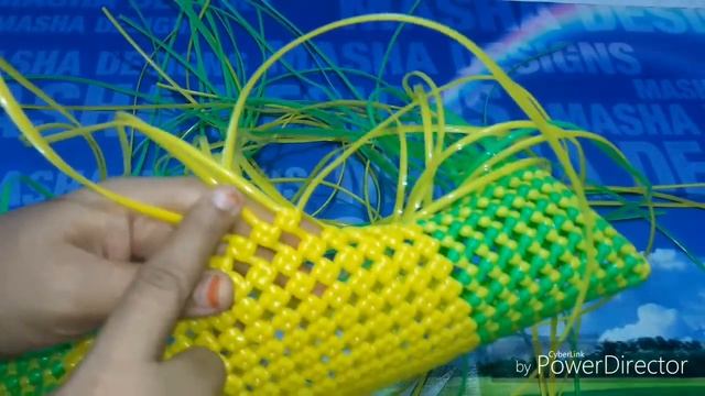 how to make star basket full and clear tutorial(with handle model 9)
