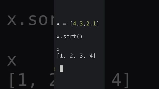 (Tip 11) In Python .sort isn't the only way to sort