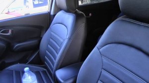 Авточехлы из экокожи для Хендай Ай Икс 35 Установка