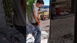 My first time using a Jackhammer