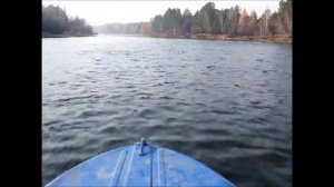 Испытание водометного катера на базе лодки Крым