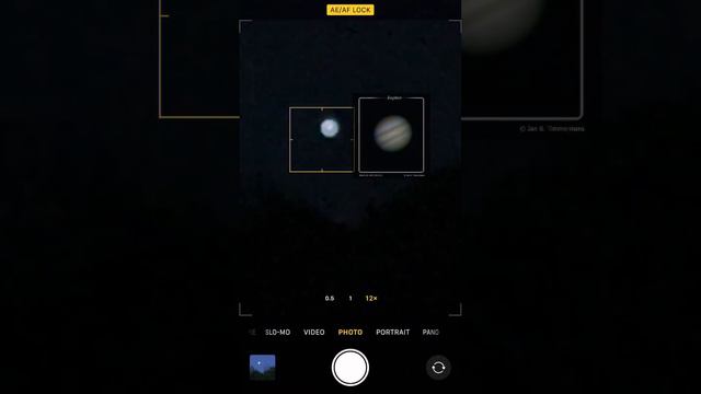 Using an iPhone to see planets #nasa #planets