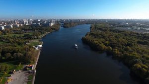 Москва - Золотая осень в Коломенском с высоты птичьего полета