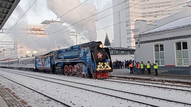 Поезд Деда Мороза 3.12.2022г нижний Новгород #нижнийновгород #поезддедамороза