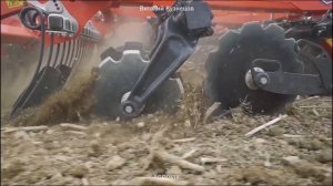 Дисковая борона KUHN Optimer XL 7500. Обзор, отзыв и демонстрация орудия в хозяйстве.