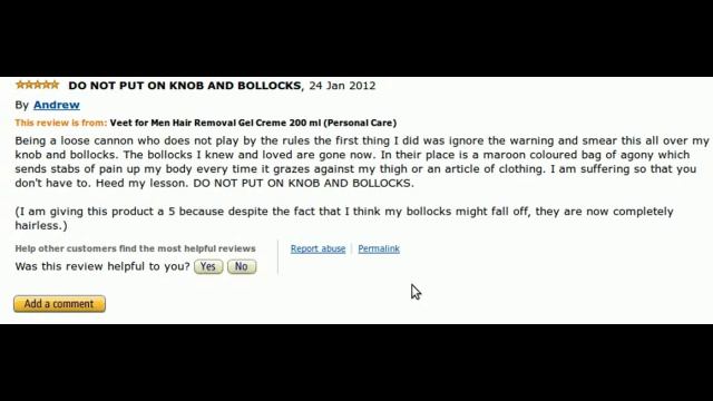 Amazon Review of Veet for Men Hair Removal Cream смотреть онлайн