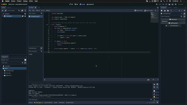 Godot 4 and camera input