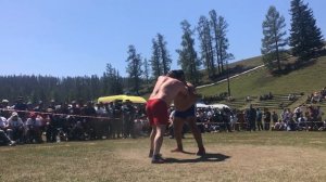 Хапсагай на фестивале национальных культур и спорта в Республике Алтай